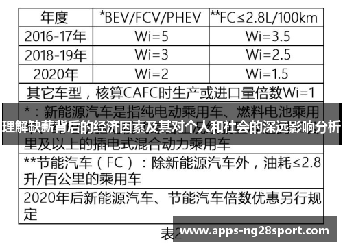 理解缺薪背后的经济因素及其对个人和社会的深远影响分析